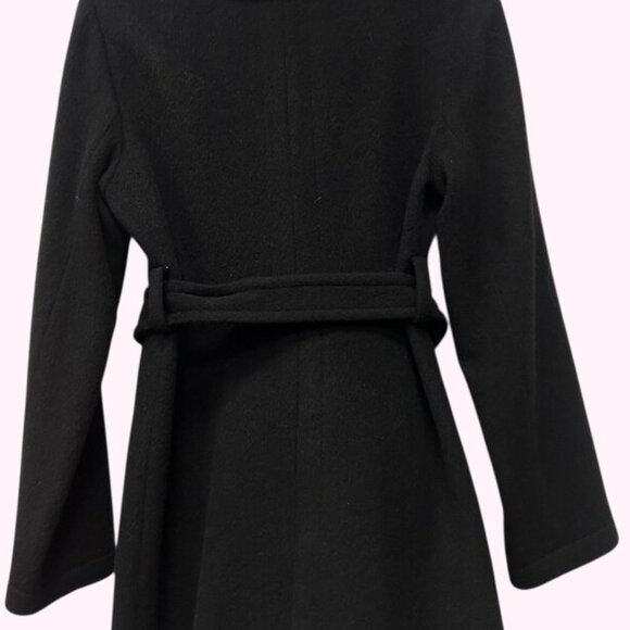 Susana Monaco Wool Belted Coat - Size 8 - Picture 3 of 3